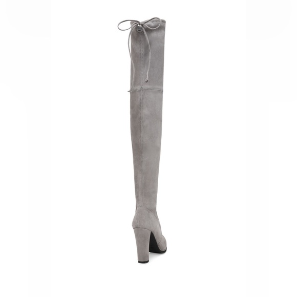 Stuart Weitzman Highland Over the Knee boots in Grey Seude Women’s Size 6 - Picture 4 of 15
